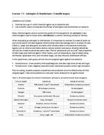 Microbiology - Exercise 7.3 : Antiseptics & Disinfectants - Scientific Inquiry
